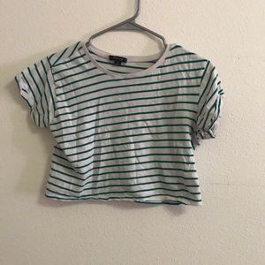 A stripped crop top
